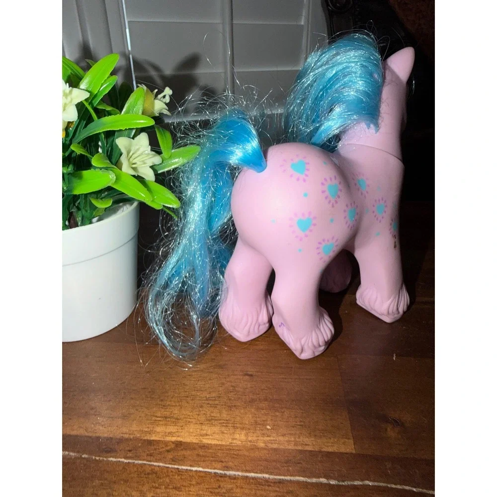 Vintage My Little Pony G1 Daddy  Bright Blue Hair Hasbro 1987 Toy
